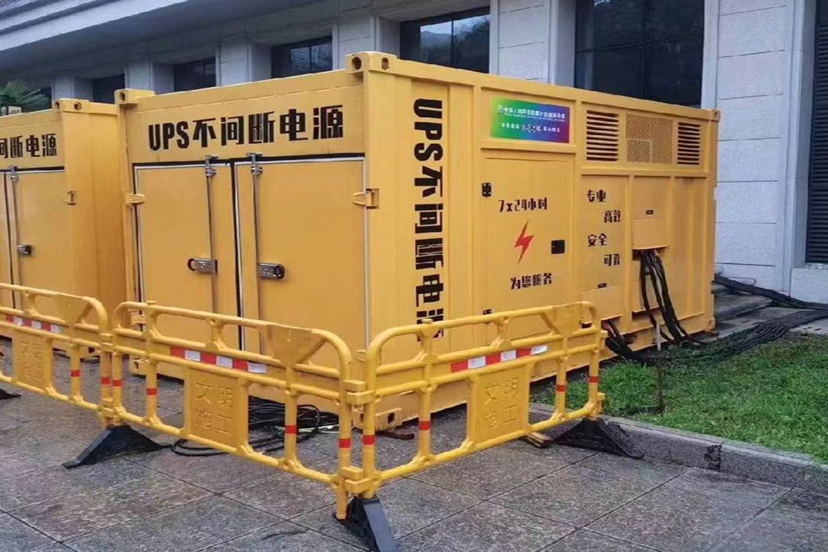 梨树发电机租赁施工现场